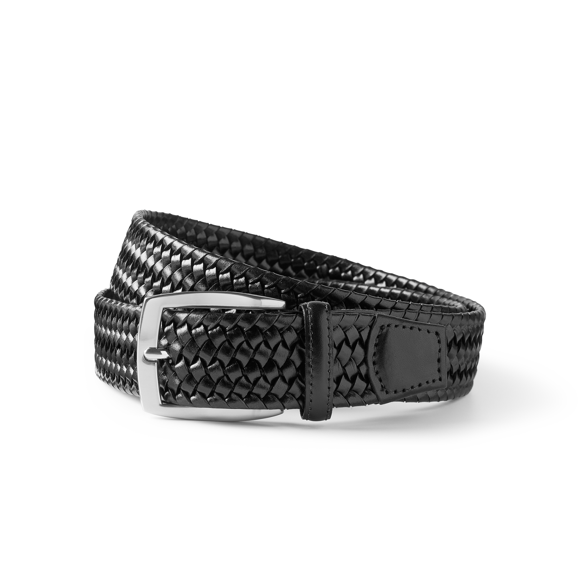 Men's Braided Leather Belt
