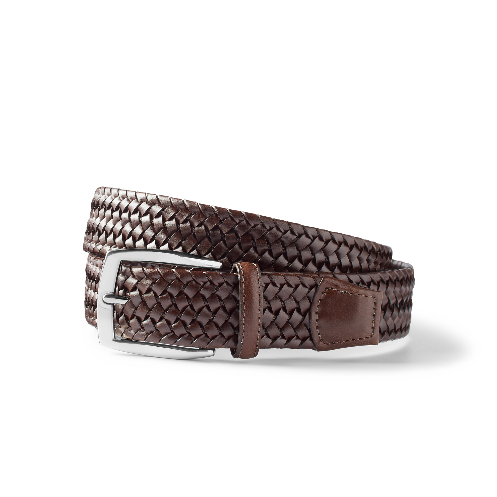 Men's Braided Leather Belt